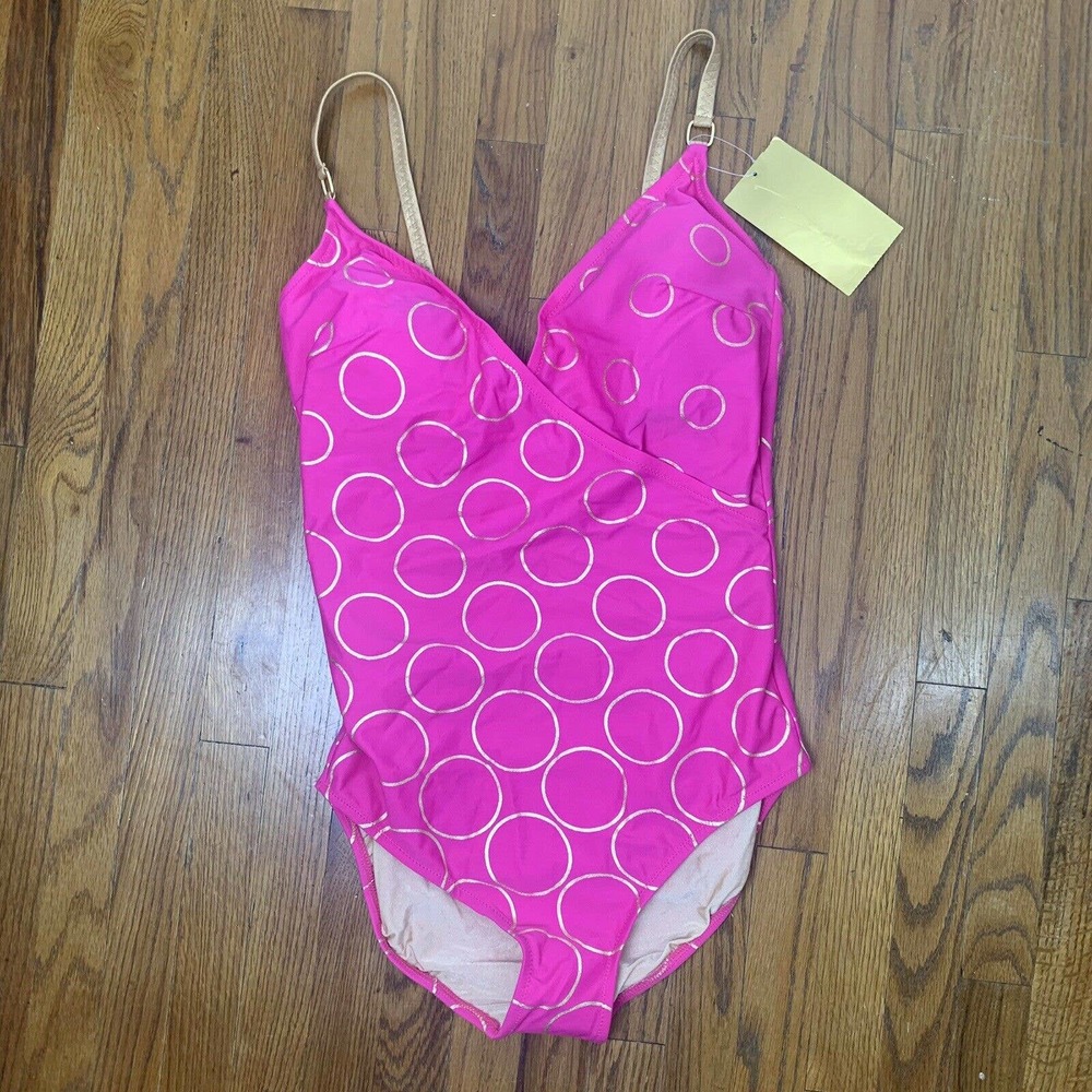 Gottex hot pink one piece swimsuit size 16 NWT